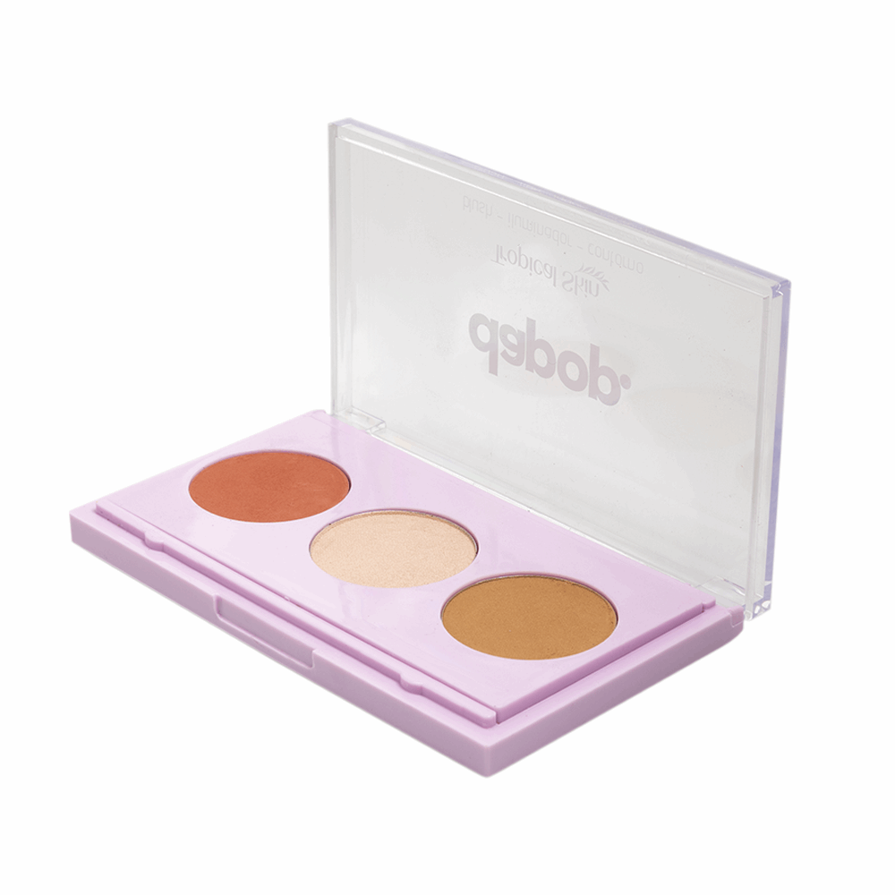 Trio De Contorno Iluminador Blush Tropical Skin - Dapop