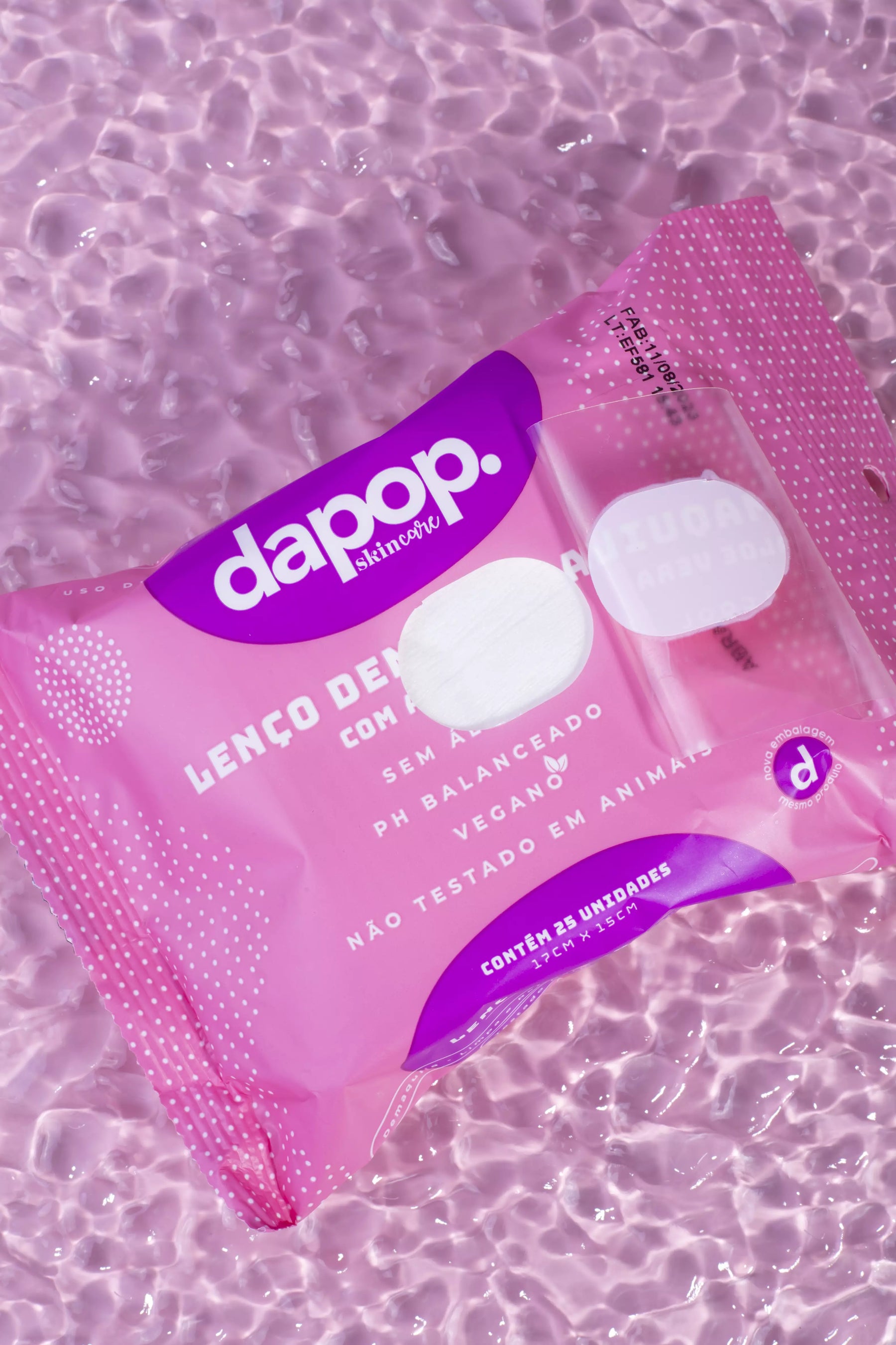 Lenço Demaquilante Com Aloe Vera - Dapop