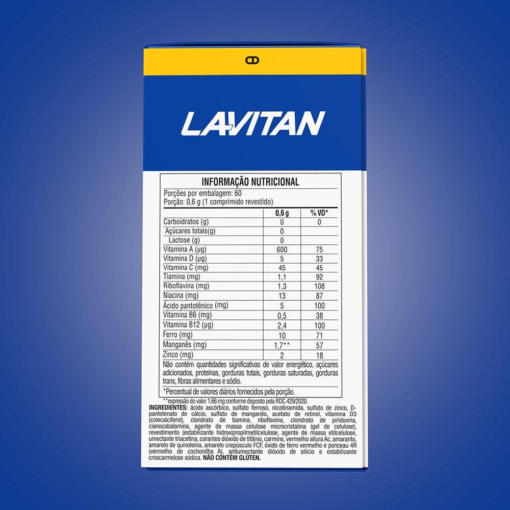 Lavitan A-Z Original com 60 Comprimidos