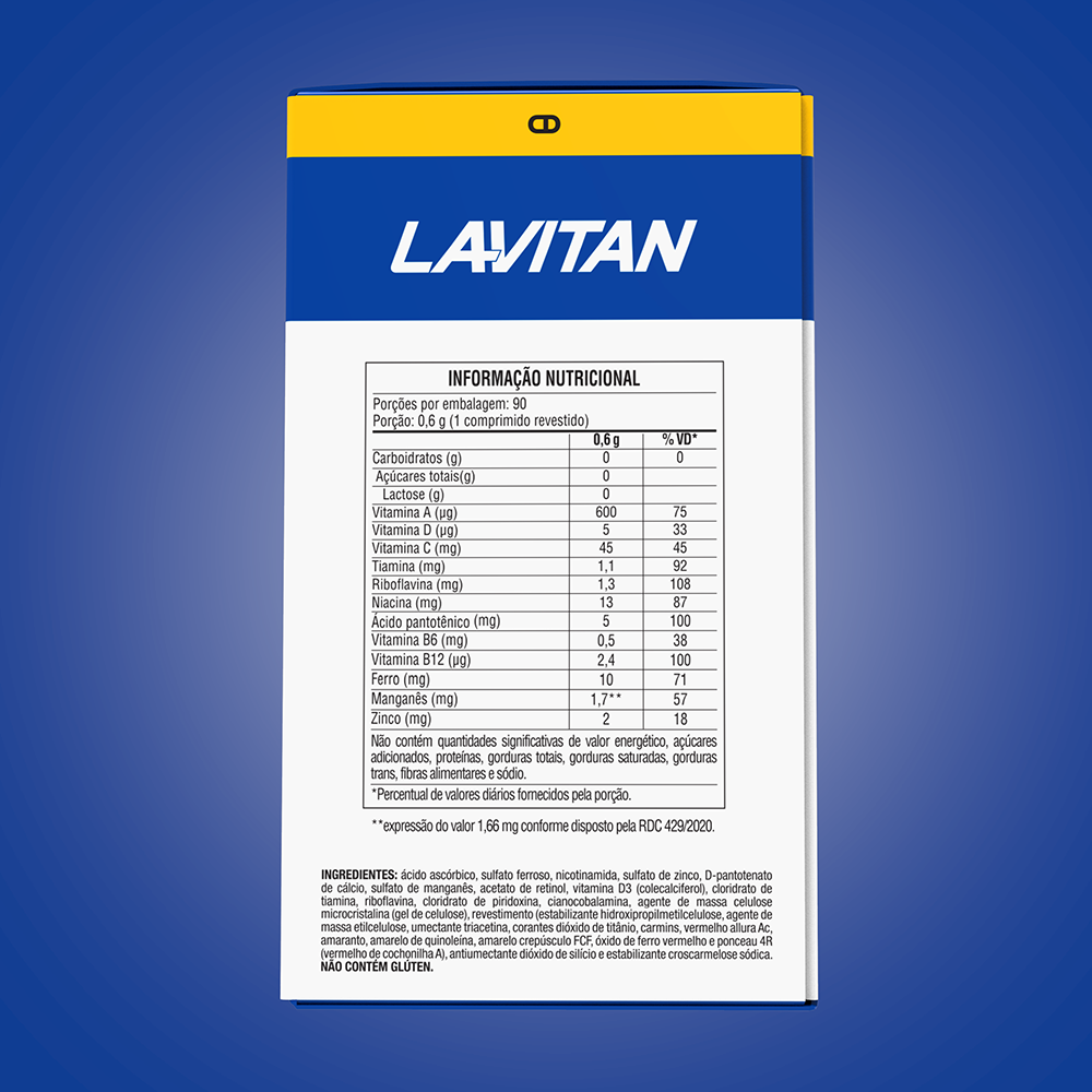 Lavitan AZ Original 90 com Comprimidos