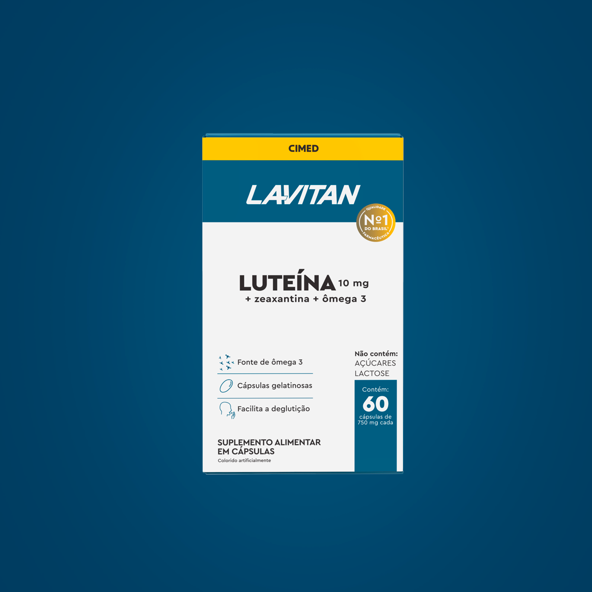 Lavitan Luteína com 60 cápsulas gelatinosas