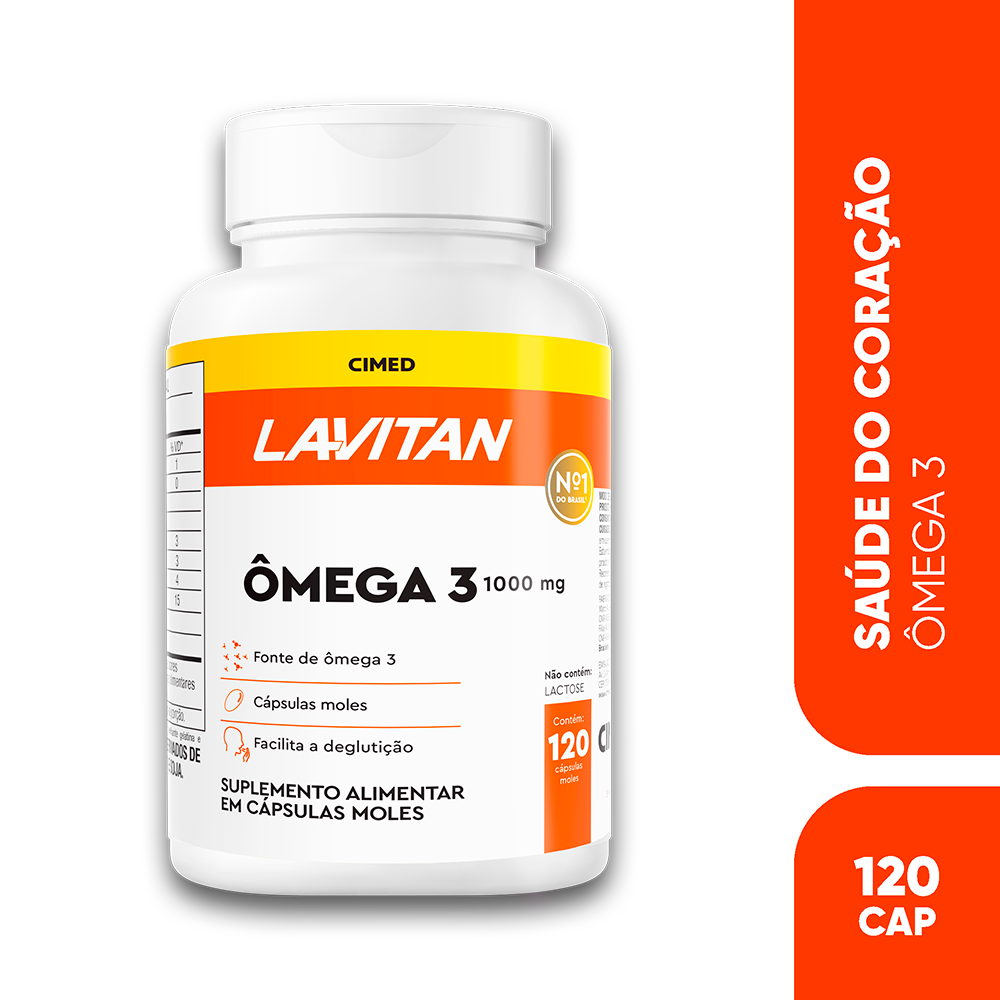 Lavitan Ômega 3 1000mg com 120 Cápsulas