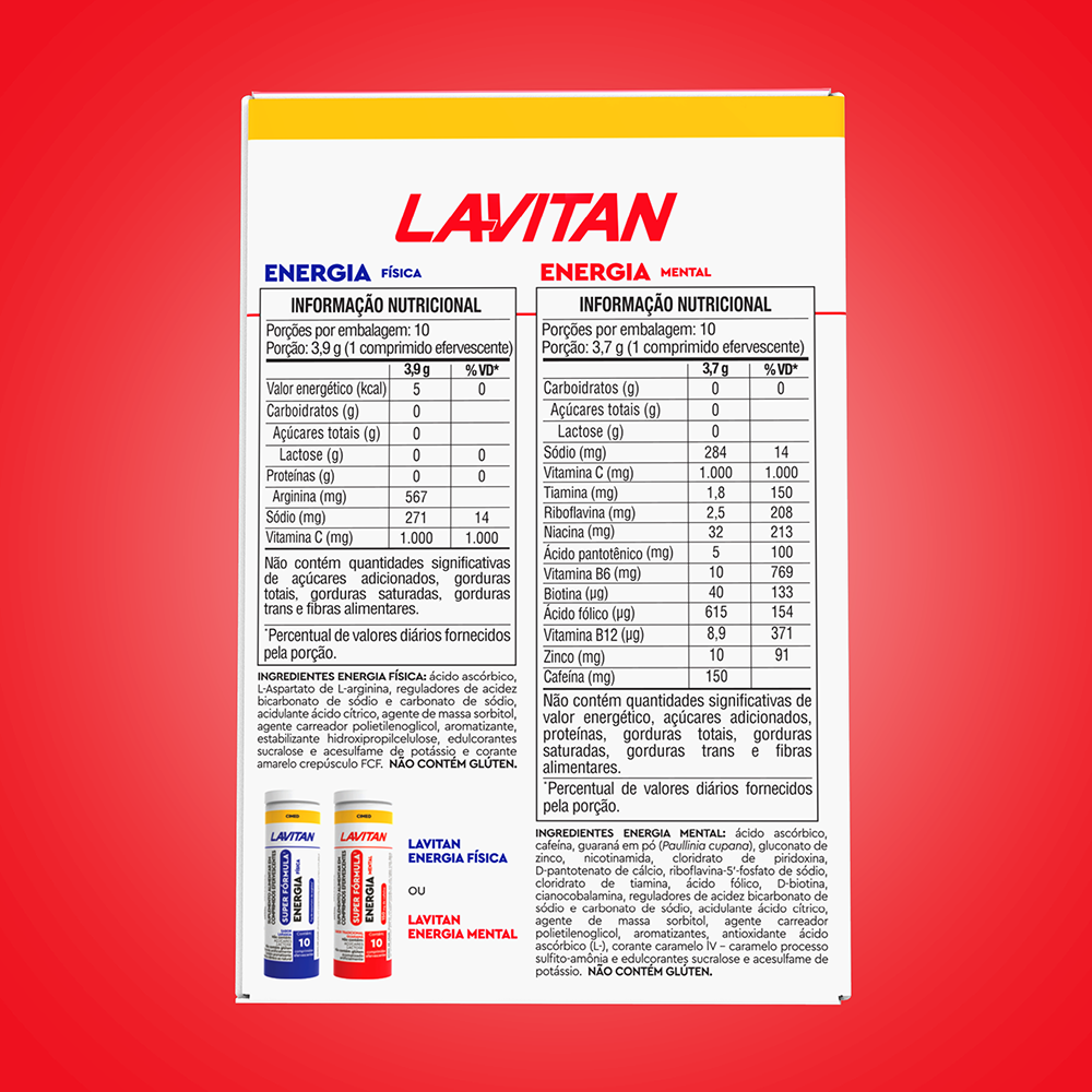 Lavitan Super Fórmula Kit Energia com 20 Comprimidos