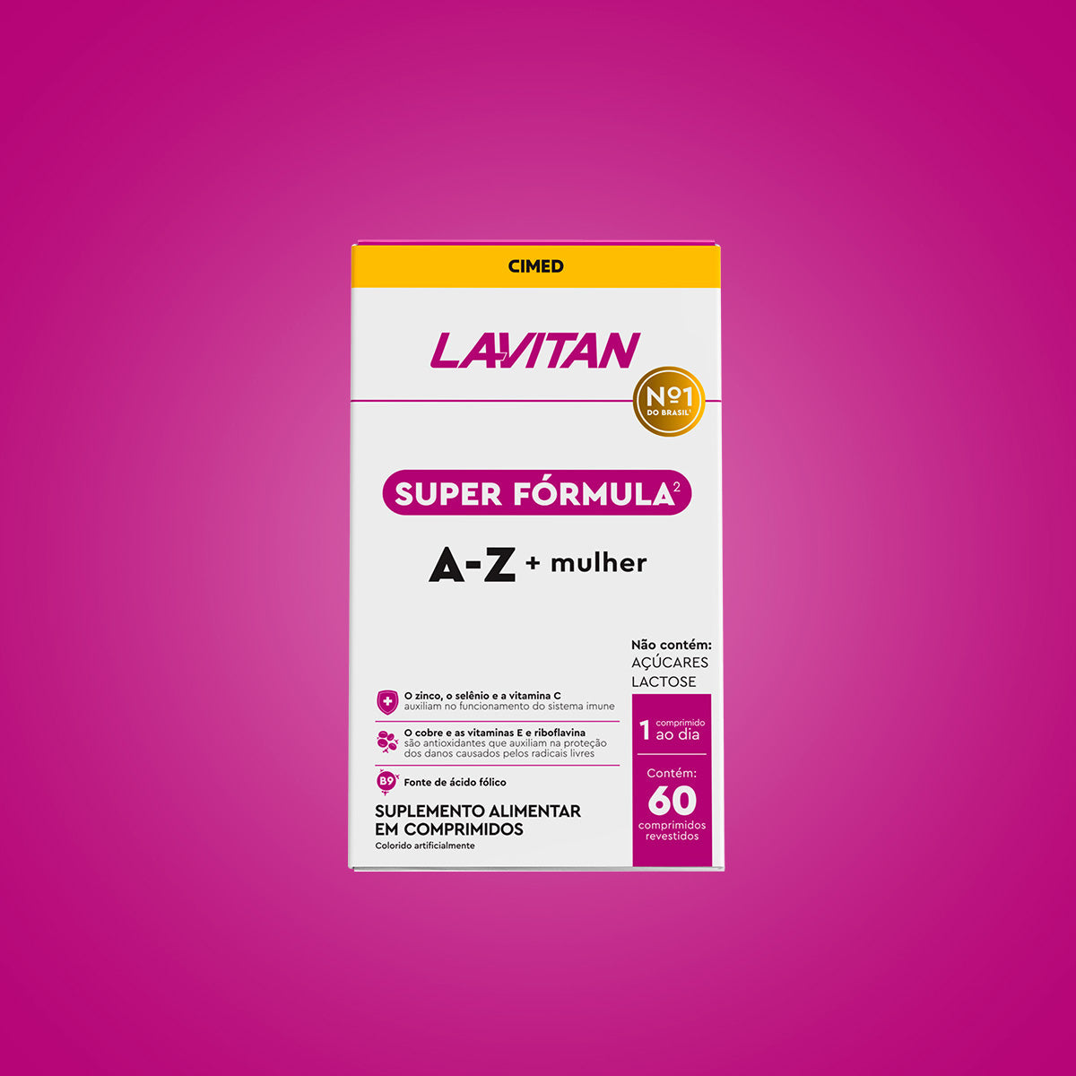 Lavitan Super Fórmula A-Z Mulher com 60 Cápsulas