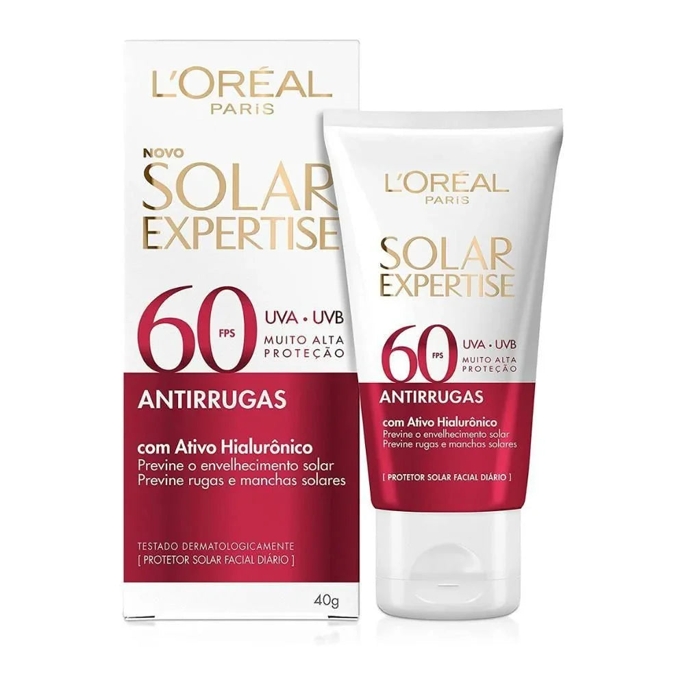 Protetor Solar L'Oreal Solar Expertise Antirrugas FPS 60 Com 40g