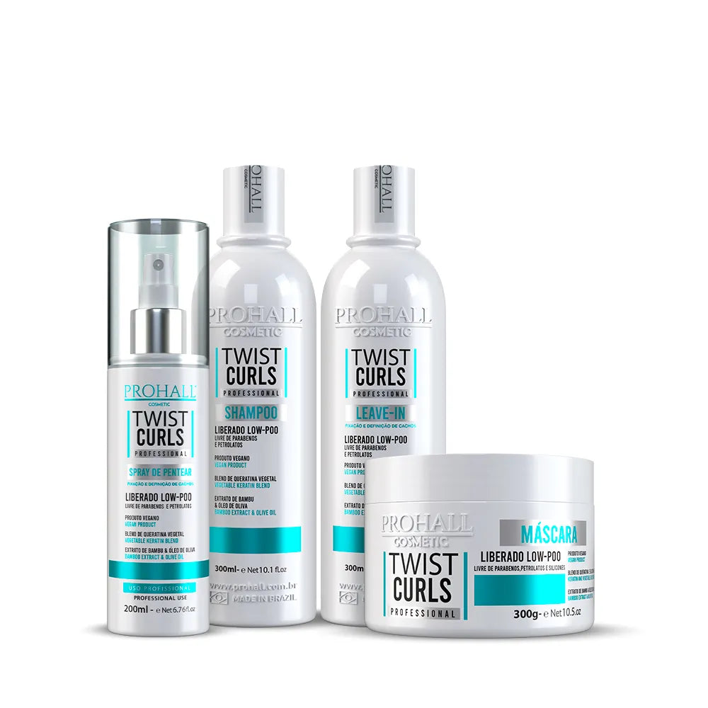 Kit Ultra Hidratante Low Poo Twist Cachos e Cacheados Prohall