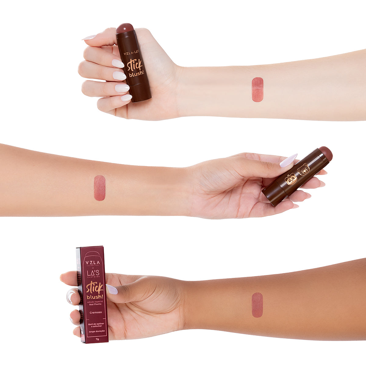 Blush Stick Red Mocha Vizzela + La's