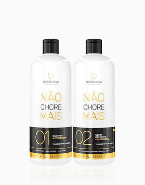 Kit Progressiva Não Chore Mais 19 Aminoácidos Profissional Borabella (Shampoo + Tratamento) 1L