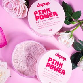 Pó Solto Ultrafino Pink Power Rosa Mosqueta - Dapop
