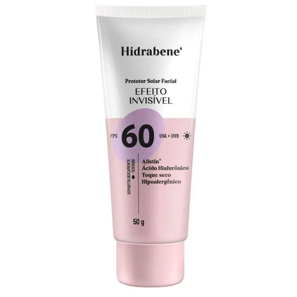 Hidrabene Protetor Solar Facial Fps 60 Invisível 50g
