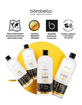 Shampoo Anti Resíduo Borabella Não Chore Mais Passo 1 Abre Cutículas 1 Litro