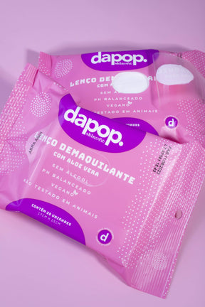 Lenço Demaquilante Com Aloe Vera - Dapop