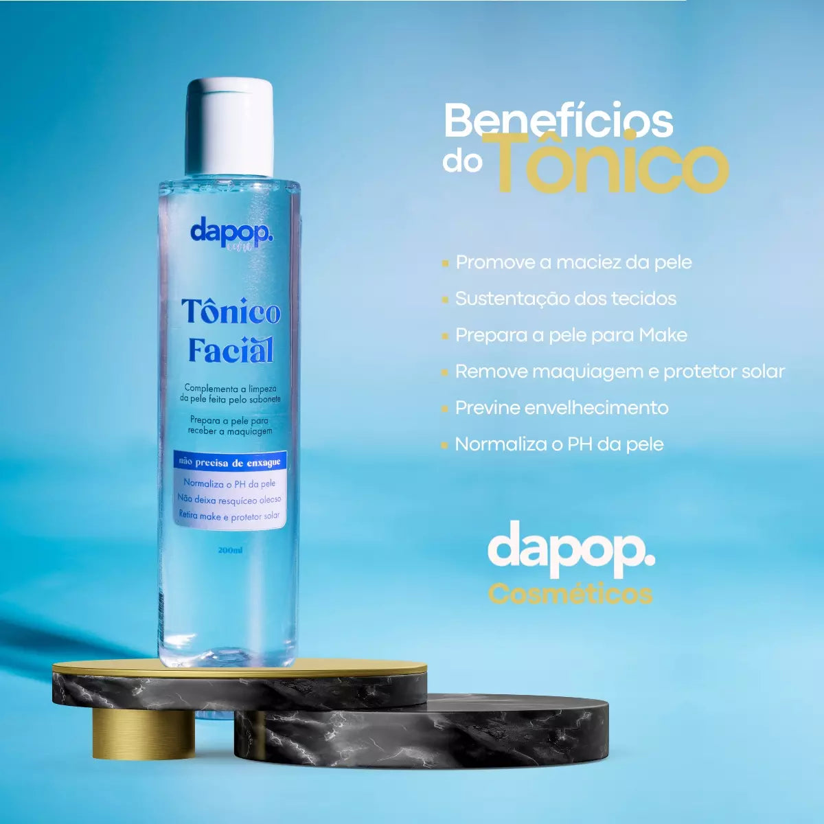 Tônico Fácial 200ml - Dapop