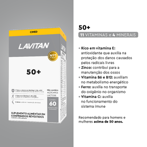 Lavitan 50+ com 60 Comprimidos