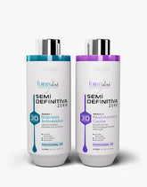 Kit: Forever Liss Escova Semi Defi  Zero 3d (Shampoo + Gloss) 1 LT