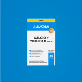 Lavitan Cálcio + Vitamina D 1.000 UI com 60 comprimidos