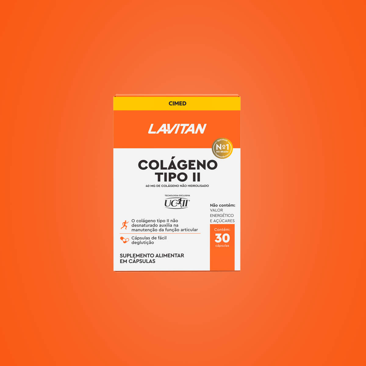 Lavitan Colágeno Tipo II Não Hidrolisado com 30 Comprimidos