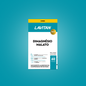 Lavitan DiMagnésio Malato com 60 Comprimidos Revestidos