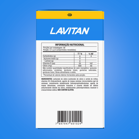 Lavitan Cálcio + Vitamina D 1.000 UI com 60 comprimidos