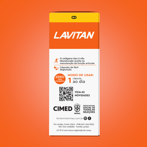 Lavitan Colágeno Tipo II Não Hidrolisado com 30 Comprimidos