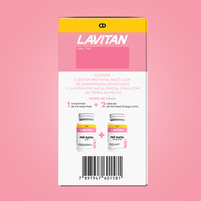 Multivitamínico Lavitan Pré-Natal com 30 Comprimidos