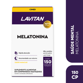 Lavitan Melatonina Maracujá c/ 150 Comprimidos Mastigáveis