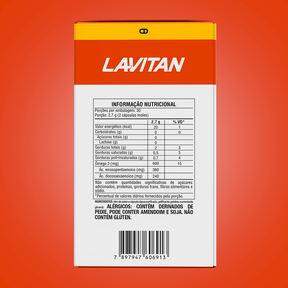 Lavitan Ômega 3 1000mg 60 cápsulas