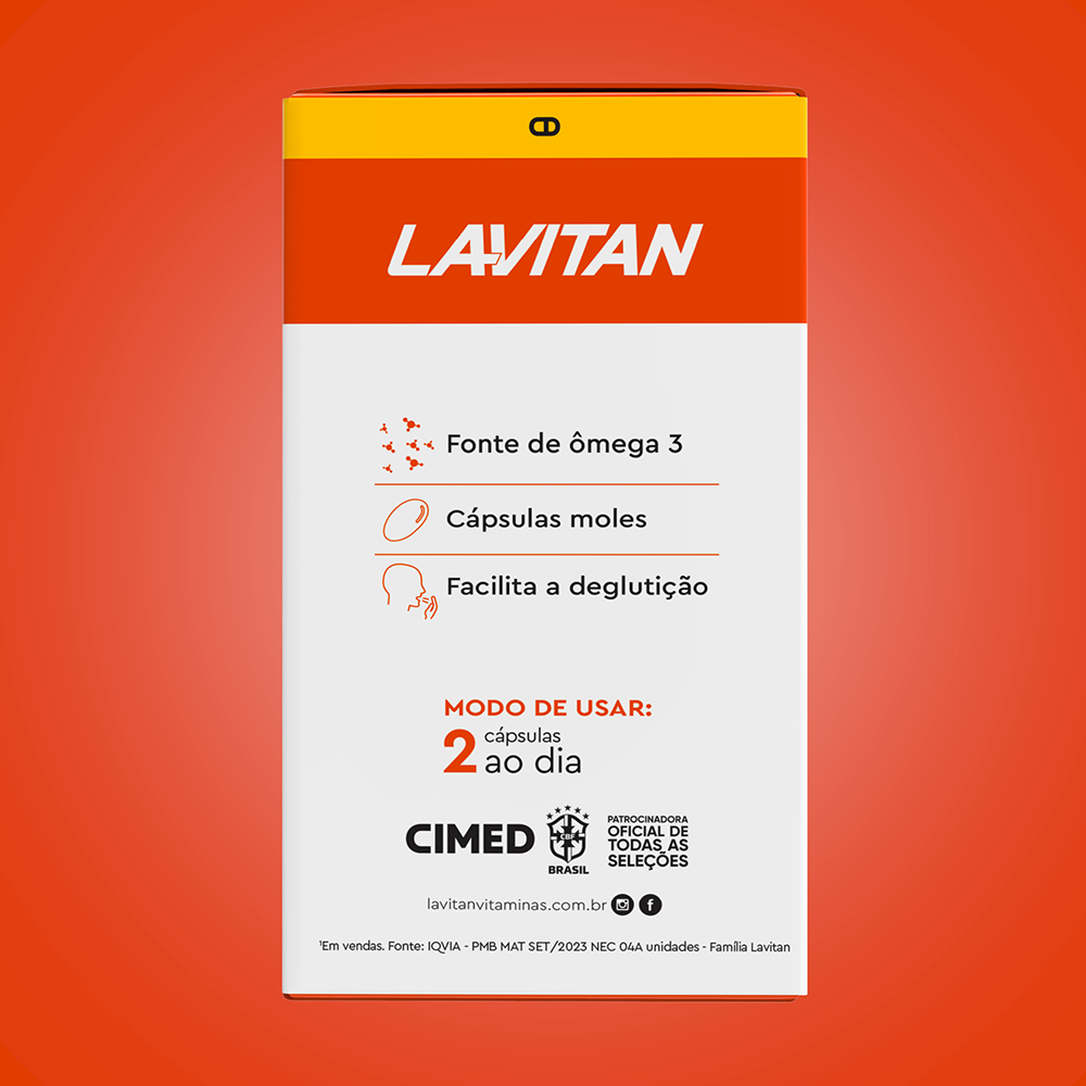 Lavitan Ômega 3 1000mg 60 cápsulas