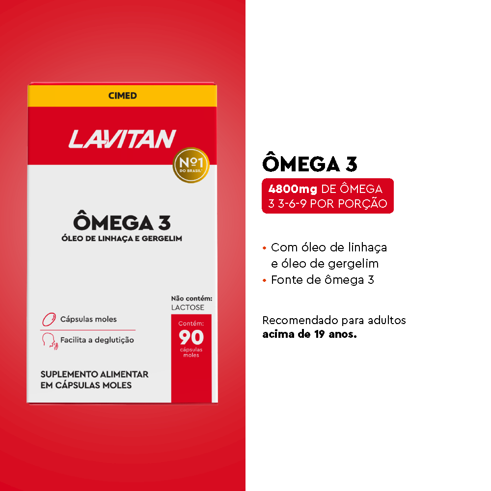 Lavitan Ômega 3 Mais com 90 Comprimidos