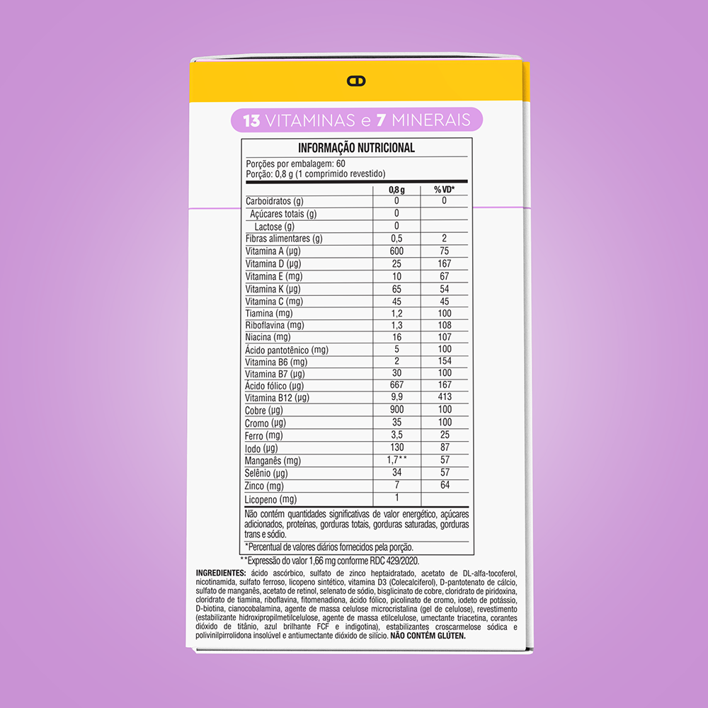 Lavitan Super Fórmula 50+ Mulher com 60 Cápsulas