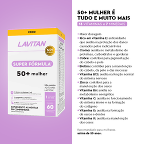 Lavitan Super Fórmula 50+ Mulher com 60 Cápsulas