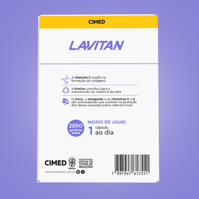 Lavitan Super Fórmula Cuidados da Pele com 30 Cápsulas