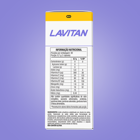 Lavitan Super Fórmula Cuidados da Pele com 30 Cápsulas