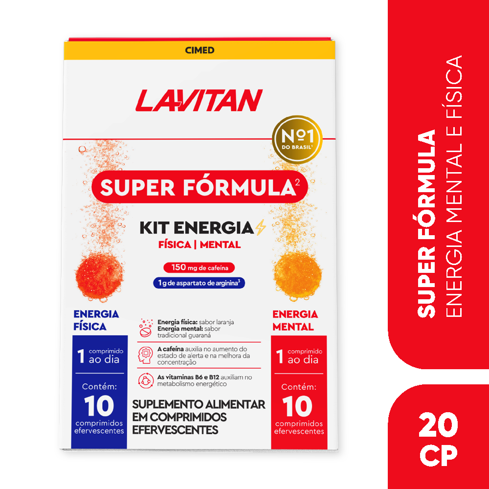 Lavitan Super Fórmula Kit Energia com 20 Comprimidos