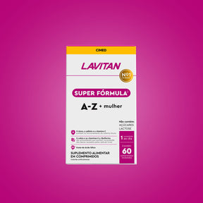 Lavitan Super Fórmula A-Z Mulher com 60 Cápsulas