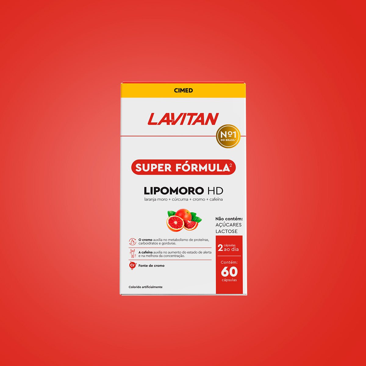 Lavitan Super Fórmula Lipomoro HD com 60 Cápsulas