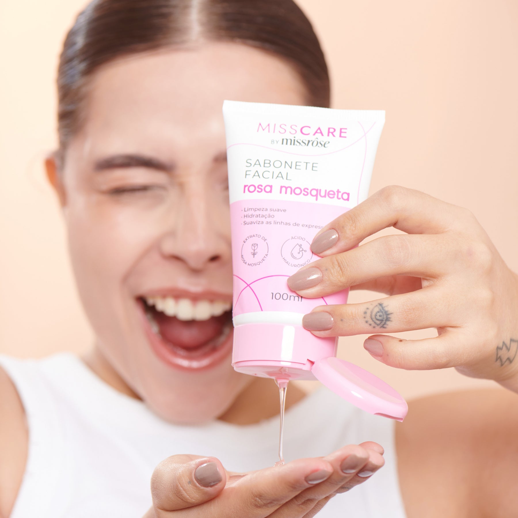 Sabonete Facial Rosa Mosqueta - Miss Care by Miss Rôse